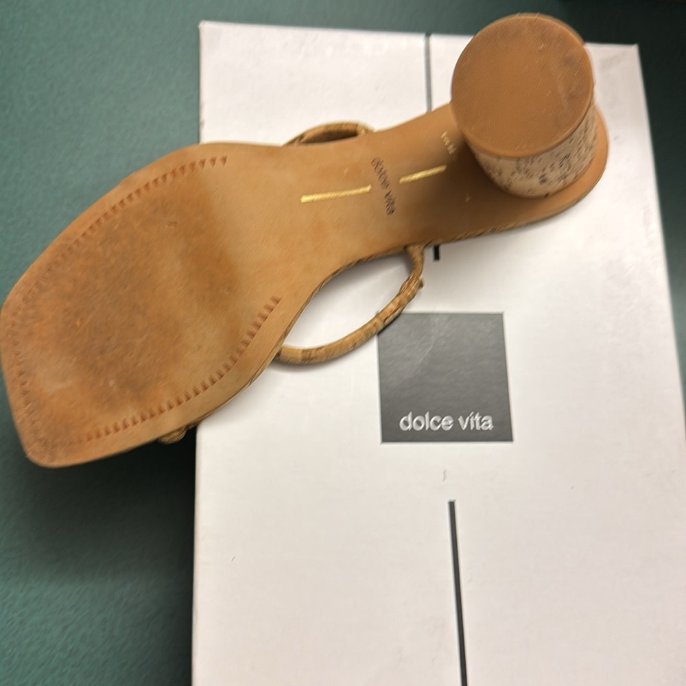 Cork High Heel Sandals - Picture 4 of 4
